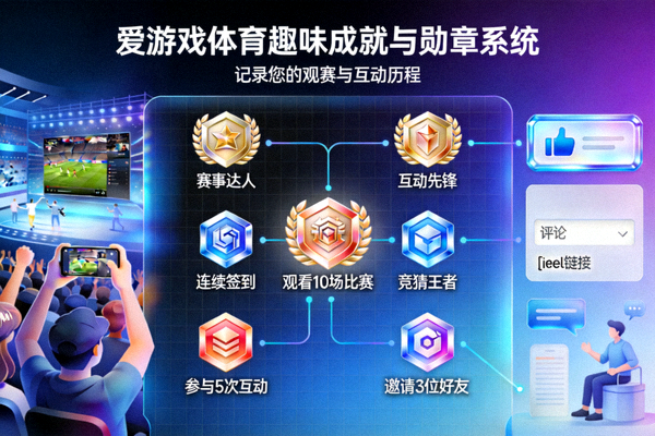爱游戏体育趣味成就与勋章系统展示 - 记录您的观赛与互动历程