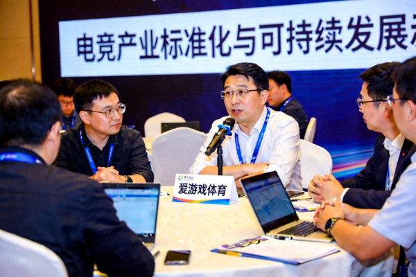 爱游戏体育代表在圆桌论坛上发言，探讨电竞产业标准化与可持续发展议题